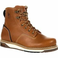 Men's Georgia Boots Amp Lt Wedge Work Boots Brown