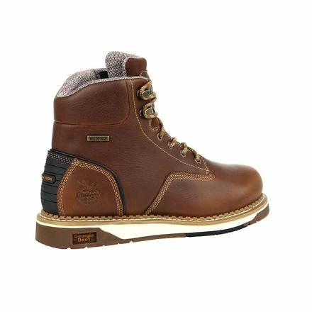 Men's Georgia Boots Amp Lt Wedge Steel Toe Waterproof Work Boots Brown 8 Men's Georgia Boots Amp Lt Wedge Steel Toe Waterproof Work Boots Brown - Image 8