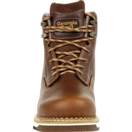 Men's Georgia Boots Amp Lt Wedge Steel Toe Waterproof Work Boots Brown 4 Men's Georgia Boots Amp Lt Wedge Steel Toe Waterproof Work Boots Brown - Image 4