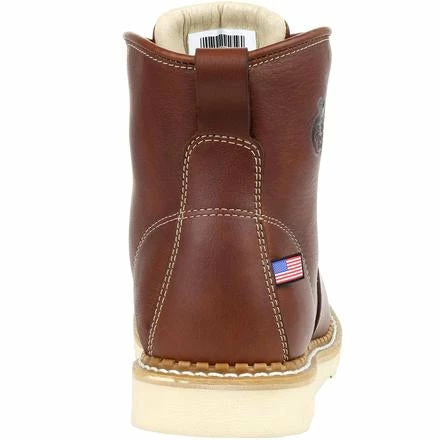Men's Georgia Boots USA Wedge Work Boots Brown 5 Men's Georgia Boots USA Wedge Work Boots Brown - Image 5