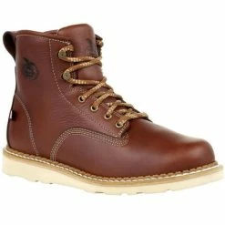 Men's Georgia Boots USA Wedge Work Boots Brown