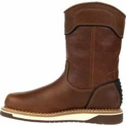 Men's Georgia Boots Amp Lt Wedge Waterproof Pull On Work Boots Brown -winter shoes Sales 2023 GB00369 5 LARGE 5fd43211 bbcc 4024 9d99 25b9b94662f8