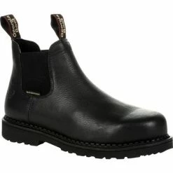 Men's Georgia Giant Revamp Waterproof Chelsea Work Boots Black