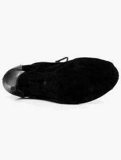 Black Ankle Boots High Heel Booties Peep Toe Lace Up Detail Sandal Booties -winter shoes Sales 2023 Lace Up Black Stiletto Heel Ballroom Shoes 501203 2530397