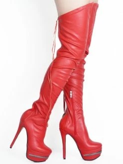 Thigh High Boots High Heel Women's Black Leather Back Zipper Sexy Boots Over The Knee Party Shoes -winter shoes Sales 2023 a08a088e 43f9 4a50 aa26 0fa18c874eb5