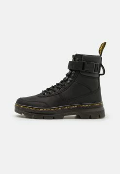 Dr. Martens Combs Unisex - Lace-Up Ankle Boots - Black