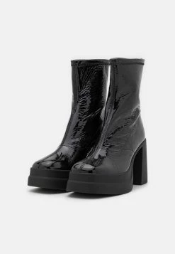 FREE PEOPLE Double Stack Platform - High Heeled Ankle Boots - Black -winter shoes Sales 2023 a5601c9e8a254c0d933223fd310e1899