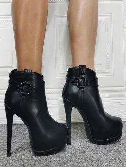 Black Ankle Boots Women Shoes Platform High Heel Booties -winter shoes Sales 2023 a917d679 a7db 4045 854f dc58be3a4554