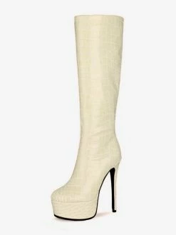 Women's Animal Print Platform Stiletto Heel Knee High Boots -winter shoes Sales 2023 a96681c1 c099 4a68 9ee1 bbc4b02a10d1