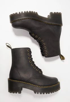 Dr. Martens Shriver Hi 8 Eye Boot - Platform Ankle Boots - Black -winter shoes Sales 2023 a985f7a7f72342379ed8f267bb6132f1