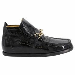 Acne Studios Kerin Ankle Boots In Black Patent Leather