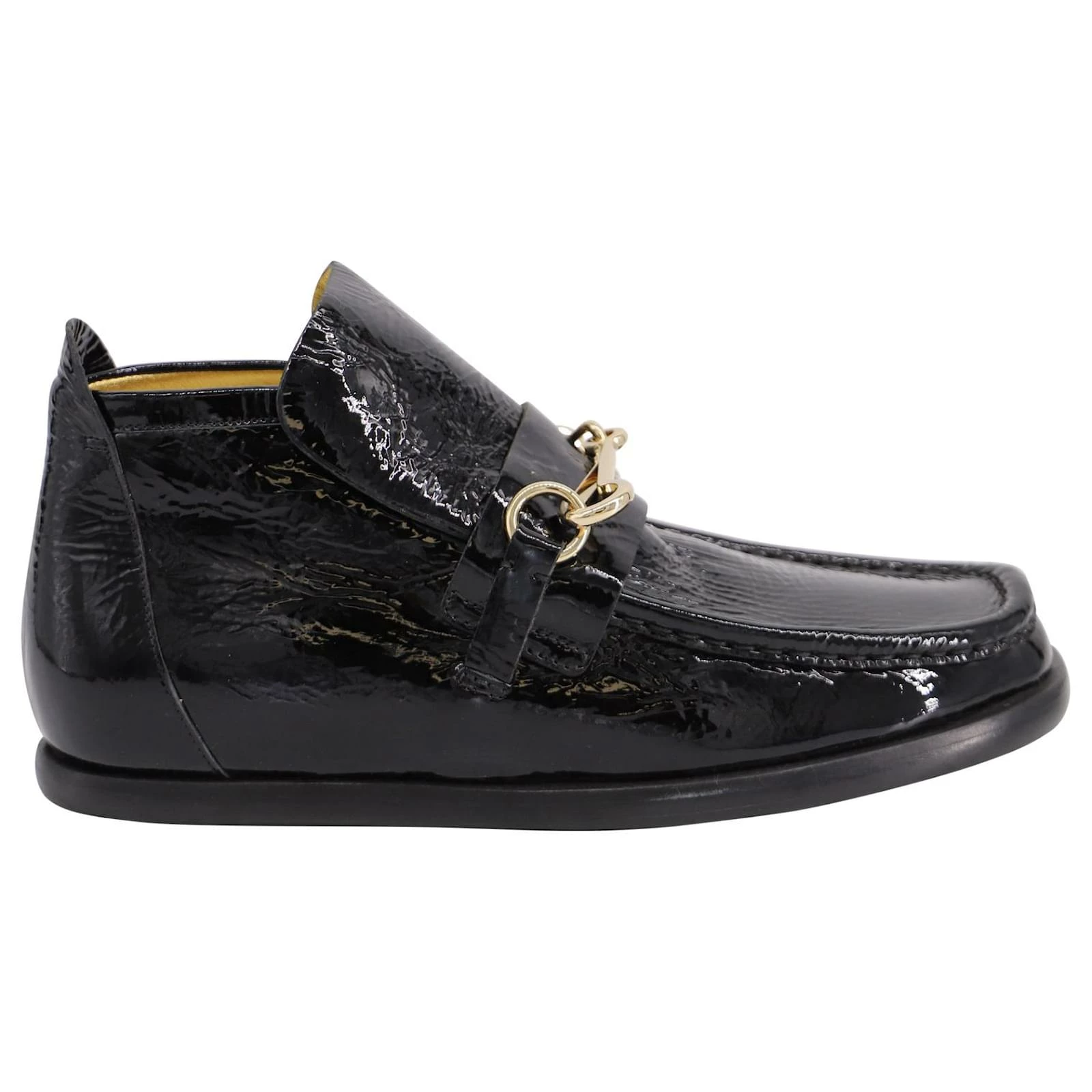 Acne Studios Kerin Ankle Boots In Black Patent Leather 1 Acne Studios Kerin Ankle Boots In Black Patent Leather