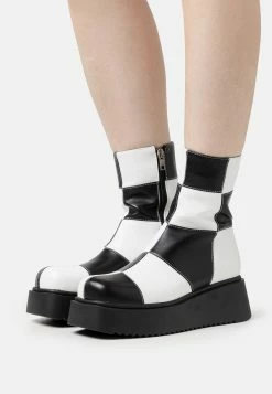 Lamoda Lose Yourself - Platform Ankle Boots - Black/White