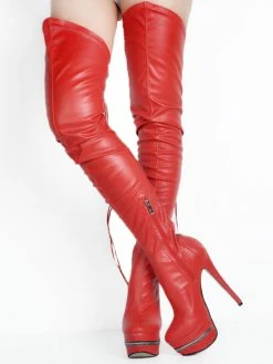 Thigh High Boots High Heel Women's Black Leather Back Zipper Sexy Boots Over The Knee Party Shoes -winter shoes Sales 2023 ad71175e 845e 4c2c 92e2 98bd8c0d8adb