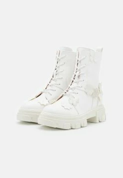 Even&Odd Platform Ankle Boots - White -winter shoes Sales 2023 aebb5fd37a4b4071b3c496416a540b01