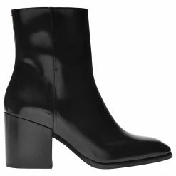 Aeyde Leandra Ankle Boots In Black Leather
