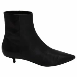 Aeyde Sofie Ankle Boots In Black Nappa Leather