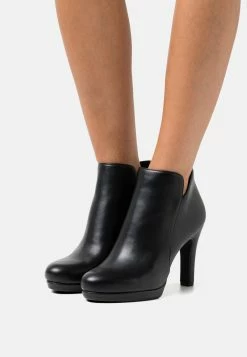 Tamaris High Heeled Ankle Boots - Black Matt