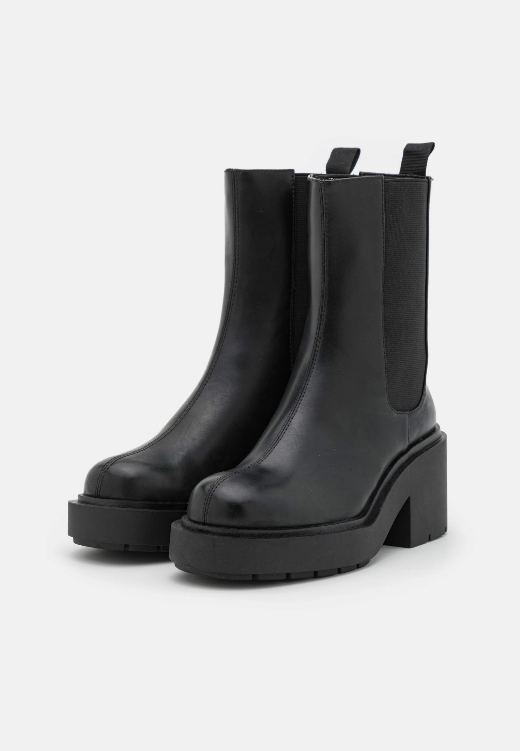 Monki Platform Ankle Boots - Black Dark 3 Monki Platform Ankle Boots - Black Dark - Image 3