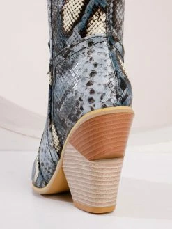 Women's Western Boots Snakeskin Knee-High Boots Block Heel Pink Cowgirl Boots -winter shoes Sales 2023 b22c1384 867a 47b6 b438 caca601016c4