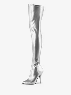 Sexy High Heel Boots Pointed Toe Zipper Sequins Stiletto Heel Rave Club White Thigh High Boots -winter shoes Sales 2023 b328aeac 8921 491f be85 cdcafd87310e
