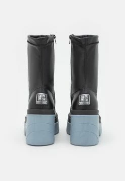 Steve Madden Georginia - Platform Ankle Boots - Black/Light Blue -winter shoes Sales 2023 b4d5c115ec684286877e60b31d6ce719