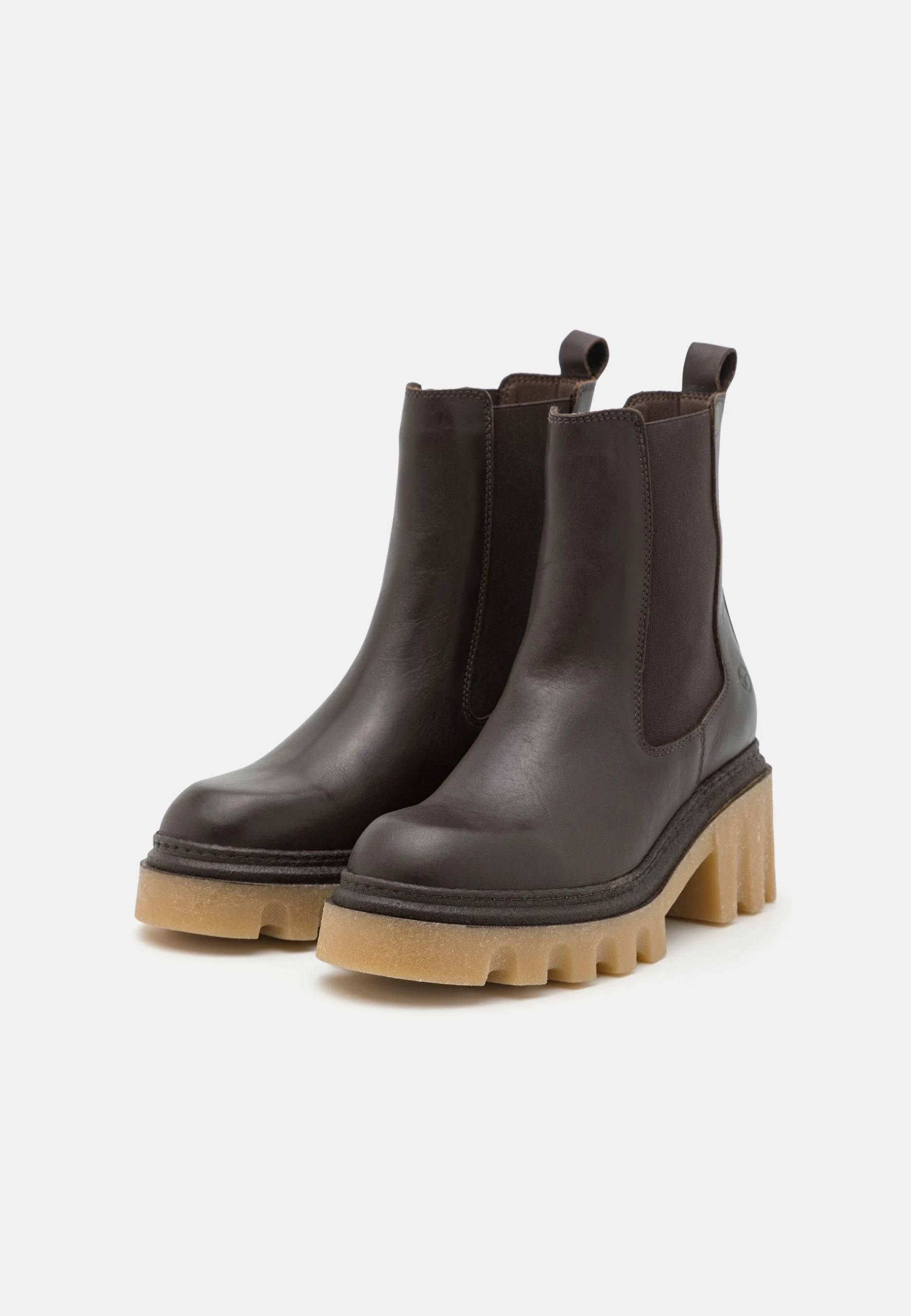 Tamaris Platform Ankle Boots - Dark Brown 3 Tamaris Platform Ankle Boots - Dark Brown - Image 3