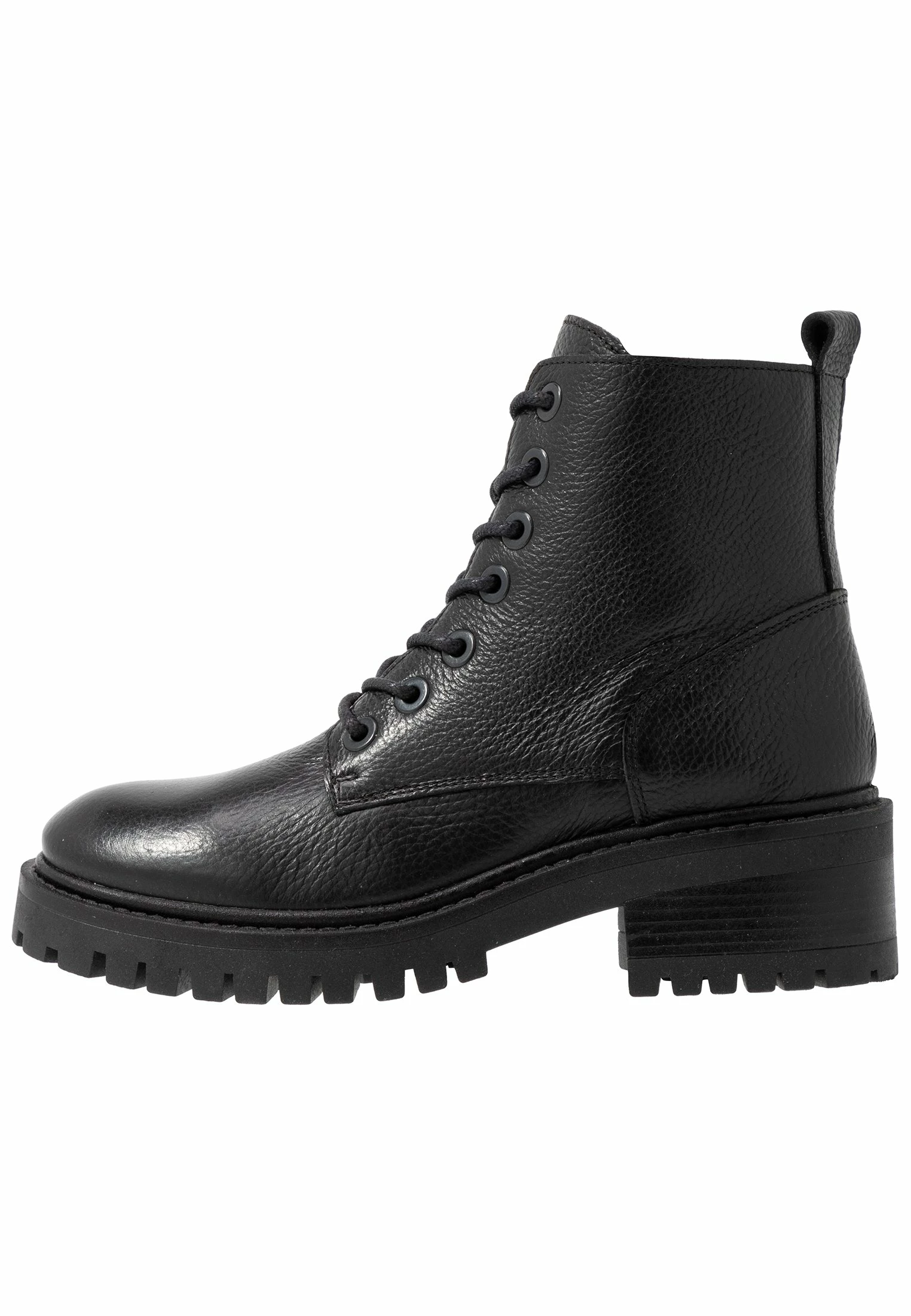 Zign Lace-Up Ankle Boots - Black 2 Zign Lace-Up Ankle Boots - Black - Image 2