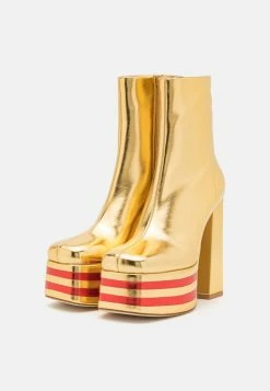 Jeffrey Campbell Just Danke - Platform Ankle Boots - Gold -winter shoes Sales 2023 b9a2a8335449456cb1c9bc62111c97d1