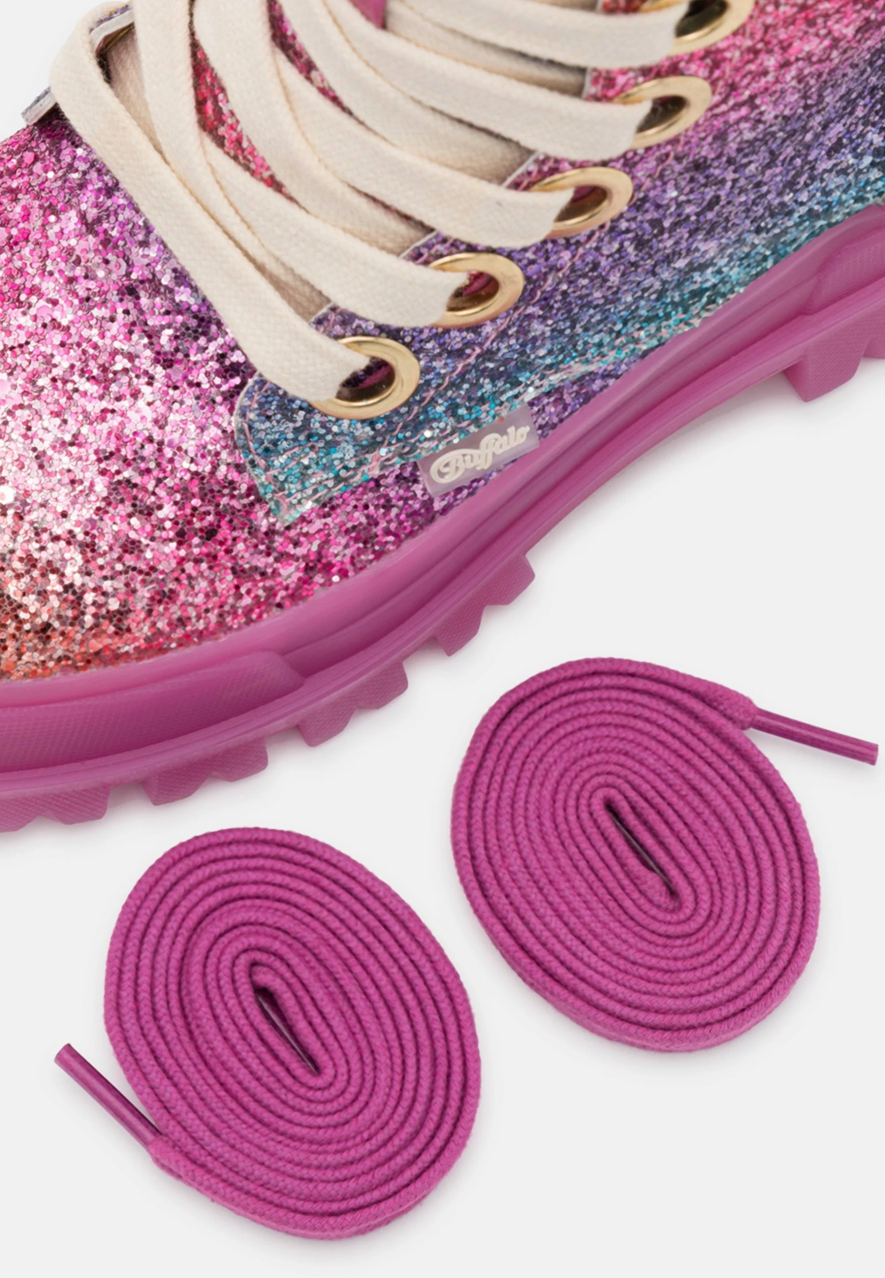 Buffalo Aspha Lace Up - Platform Ankle Boots - Fuchsia 6 Buffalo Aspha Lace Up - Platform Ankle Boots - Fuchsia - Image 6