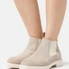 Leather - Ankle Boots - Beige