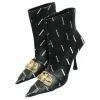 BALENCIAGA Ankle Boots T.eu 36 Leather Black