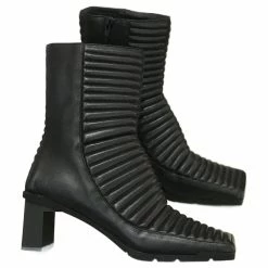 BALENCIAGA Ankle Boots T.eu 38 Leather Black