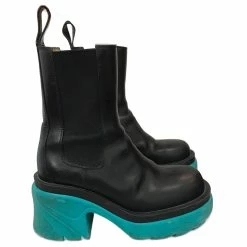 BOTTEGA VENETA Ankle Boots T.eu 38 Leather Black