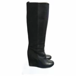 Céline CELINE Boots T.eu 37.5 Leather Black