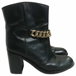 Chloé Ankle Boots T.EU 37.5 Leather Black