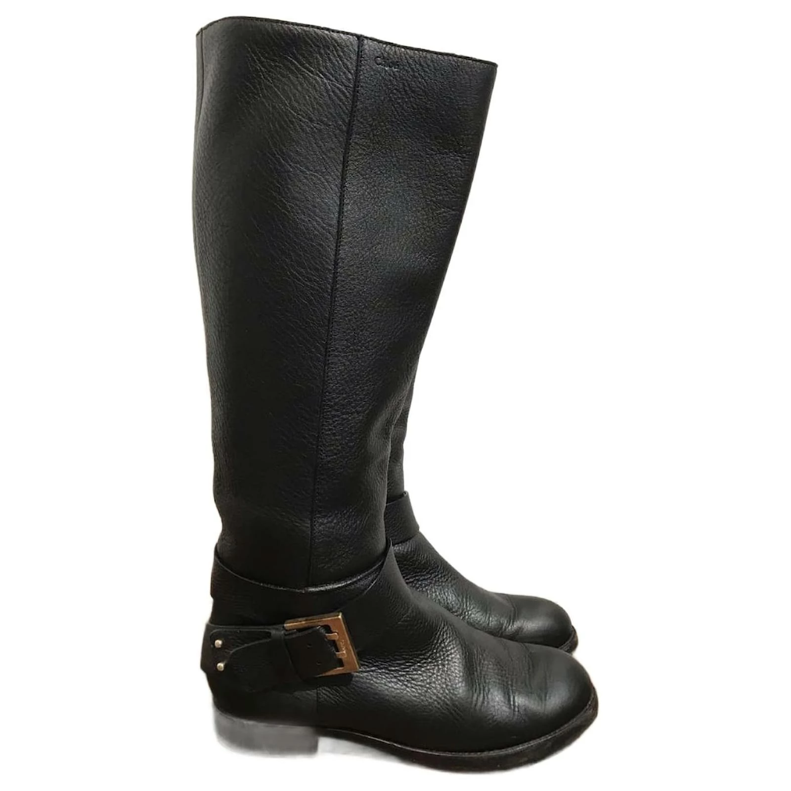 Chloé CHLOE Boots T.eu 36.5 Leather Black 1 Chloé CHLOE Boots T.eu 36.5 Leather Black