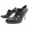 CHRISTIAN DIOR SHOES D GLAM PUMPS 40 PATENT LEATHER BOOTS BOOTS Black