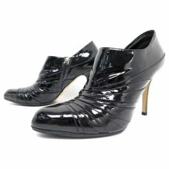 CHRISTIAN DIOR SHOES D GLAM PUMPS 40 PATENT LEATHER BOOTS BOOTS Black
