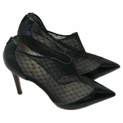 CHRISTIAN LOUBOUTIN Ankle Boots T.eu 39 Leather Black