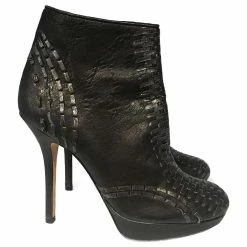 DIOR Ankle Boots T.eu 36.5 Leather Black