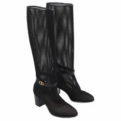 DIOR Boots T.EU 36 Leather Black