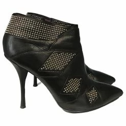 EMILIO PUCCI Ankle Boots T.eu 40 Leather Black