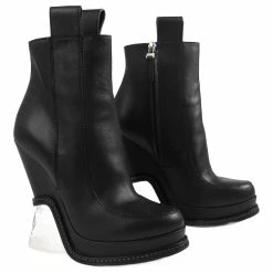 FENDI Ankle Boots T.EU 36 Leather Black
