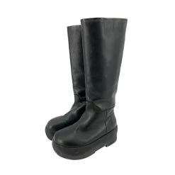 Autre Marque GIA BORGHINI Boots T.eu 37.5 Leather Black