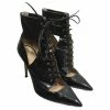 GIANVITO ROSSI Ankle Boots T.eu 37.5 Patent Leather Black