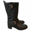 GIANVITO ROSSI Boots T.eu 38 Leather Black
