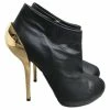 GIUSEPPE ZANOTTI Ankle Boots T.eu 37.5 Leather Black