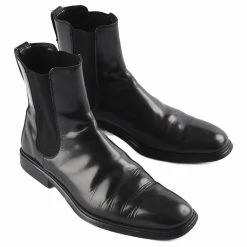 GUCCI Boots T.EU 42 Leather Black
