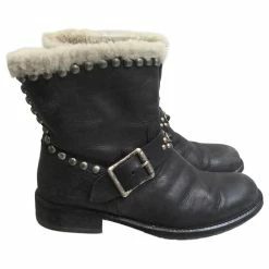 HTC Ankle Boots T.eu 37 Leather Black